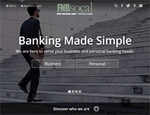 Tablet Screenshot of fnbsocal.com